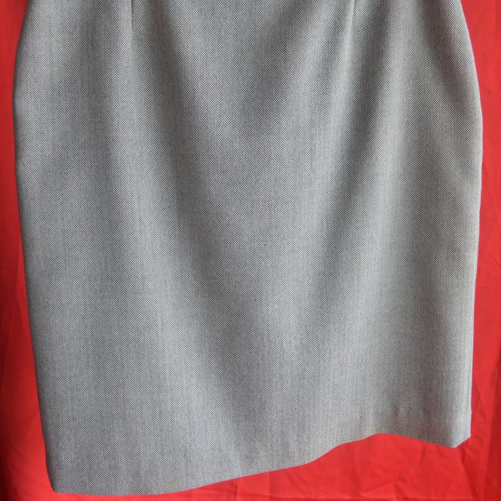 Kate Hill 100% Wool Grey Skirt Pencil Skirt Size 6